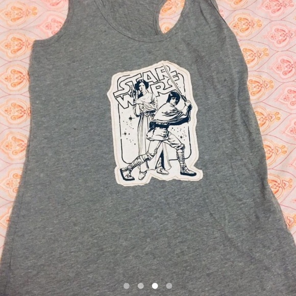 Grey Collectibles Luke & Leia Starwars Racerback Tank Top - Picture 9 of 11